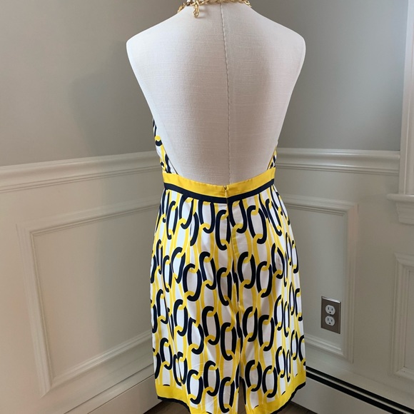 Milly silk chain link backless dress - Picture 3 of 5